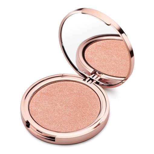 Hochwertiger Highlighter in Roségold mit integriertem Spiegel dabei