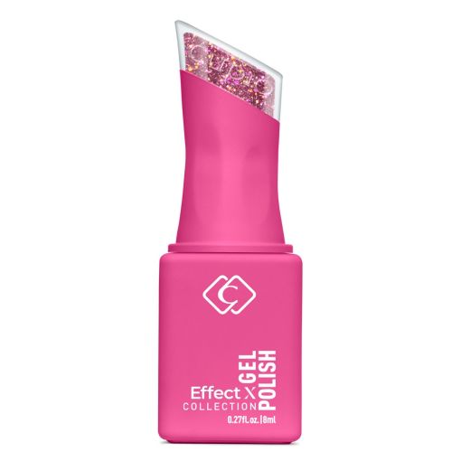 Pinkes Glitzer-Gel-Polish in Flasche 8ml