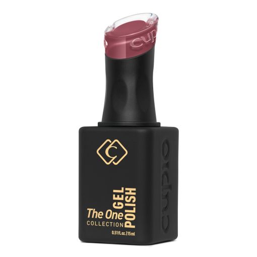 Flasche Cupio The One Gel Polish Nagellack rosa auf weißem H
