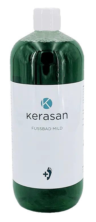 Flasche Kerasan Fussbad Mild für eine wohltuende Fußpflege