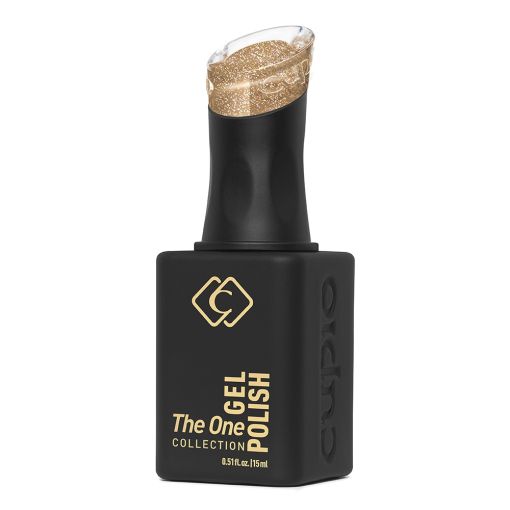 Cupio The One Gel Polish in goldener Farbe, 15ml Flasche für Nagelkunst