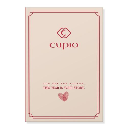 Cupio Notizbuch mit Rahmen und Text You are the author