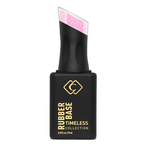 d0153 Rubber Base der Timeless Collection in schwarzer Flasche mit pinkem Deckel.