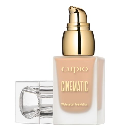 cinematic_cream_c7569_b-Kopie Flasche mit Cupio Cinematic wasserfester Foundation in heller Nuance