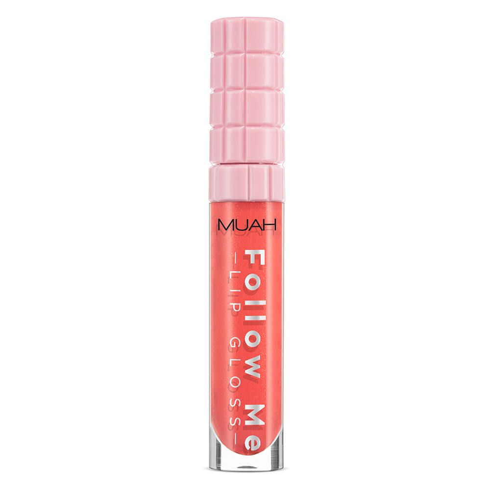 MUAH Follow Me Lip Gloss mit schimmerndem Finish in der Farbe Koralle
