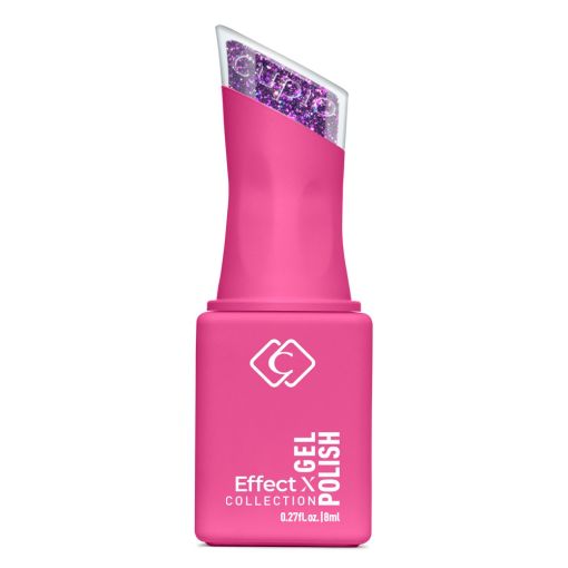 Flasche pinker Glitzer-Gellack Effekt X 18ml