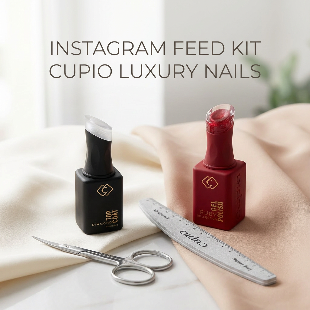 Cupio Luxury Nails Set mit Gelpolish und Top Coat