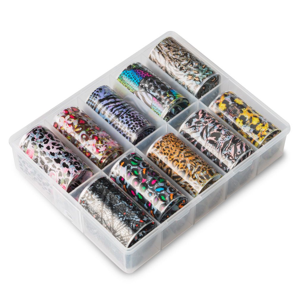 Transfer Folie 10er Set - Exotic Animal Print