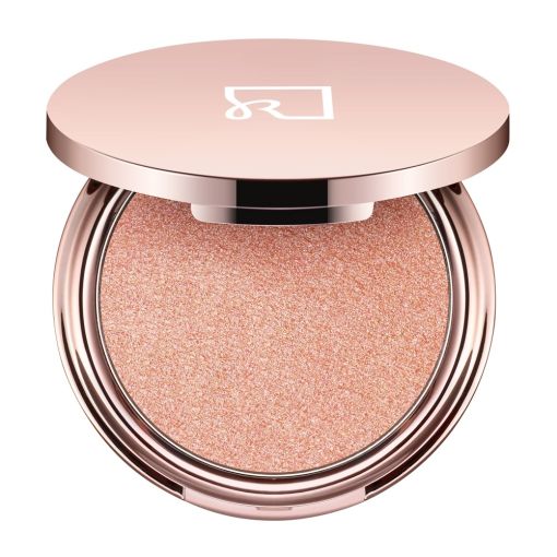 Kosmetikprodukt: Puder mit schimmerndem Effekt in rosé, ideal für strahlenden Teint